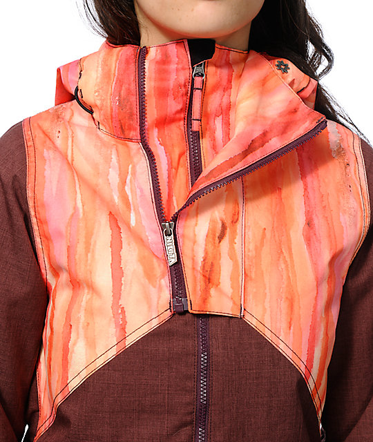 watercolor ski jacket