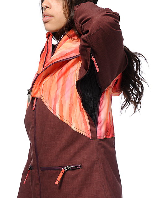 watercolor ski jacket