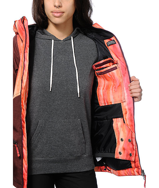 watercolor ski jacket
