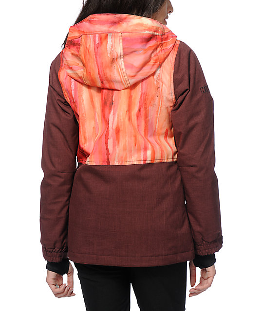 watercolor ski jacket