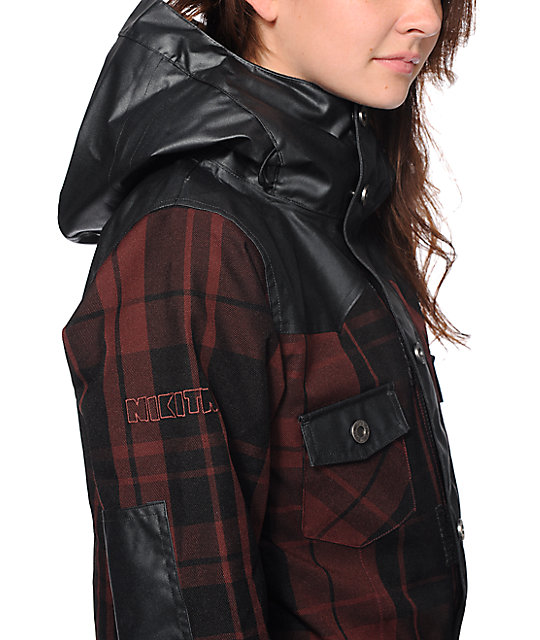 Nikita Mayon Plaid 10K Snowboard Jacket Zumiez