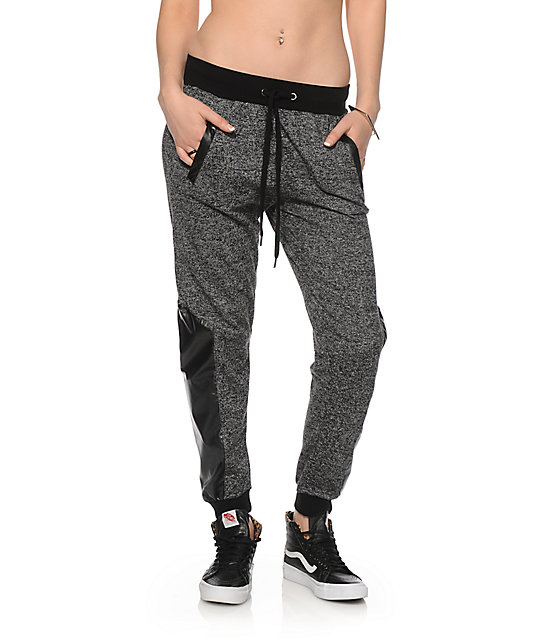 nike tech fleece black and grey pants