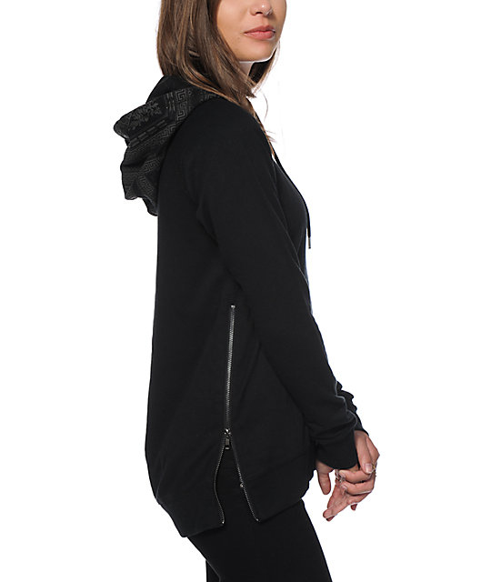 Ninth Hall Ross Bandana Zipper Hoodie Zumiez