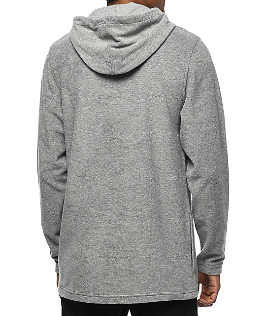 ninth hall bleach heather grey pullover hoodie