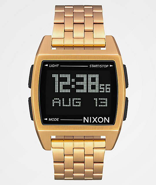 Nixon Base All Gold Digital Watch | Zumiez