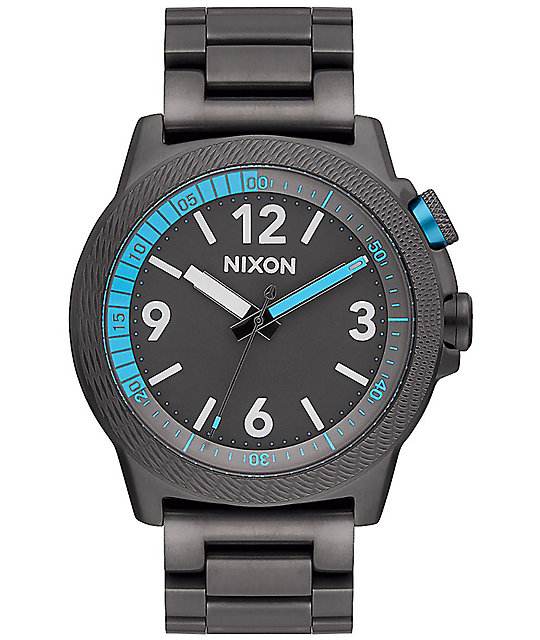 Nixon Cardiff Sport SS All Gunmetal Analog Watch Zumiez