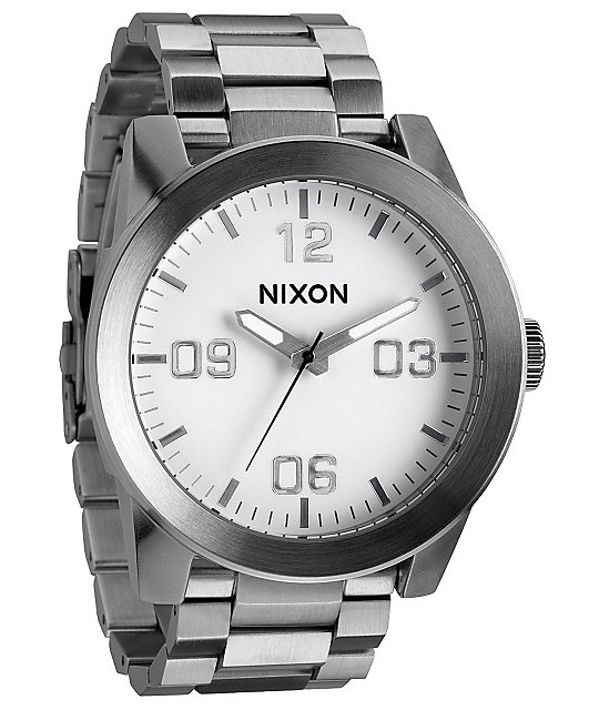 All white nixon watch Clearance