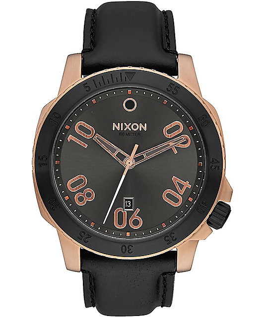 nixon rerun rose gold