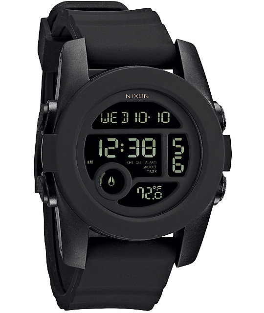 nixon unit watch black