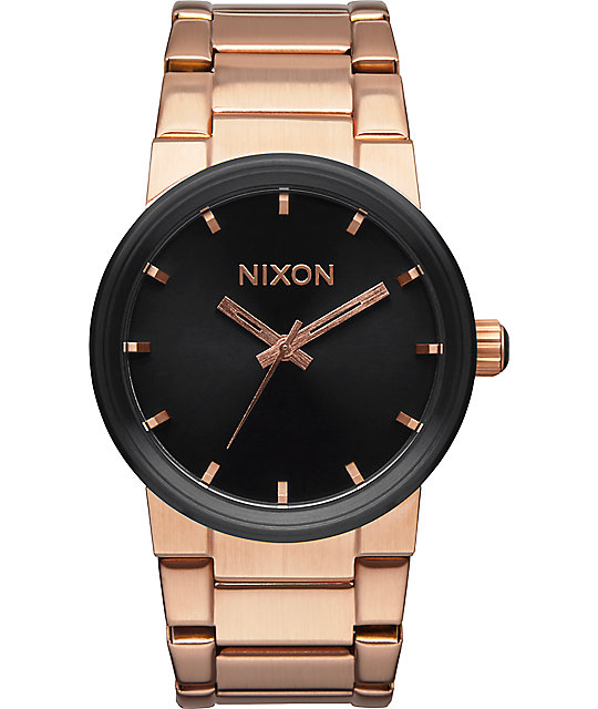 nixon rerun rose gold