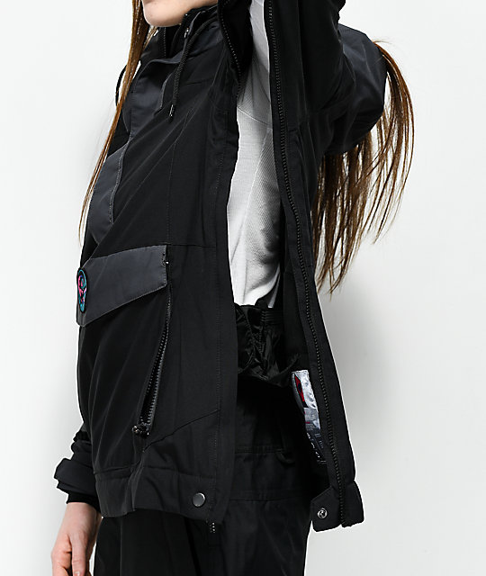 O'Neill 88' Frozen Wave Black Out 10K Anorak Snowboard Jacket Zumiez