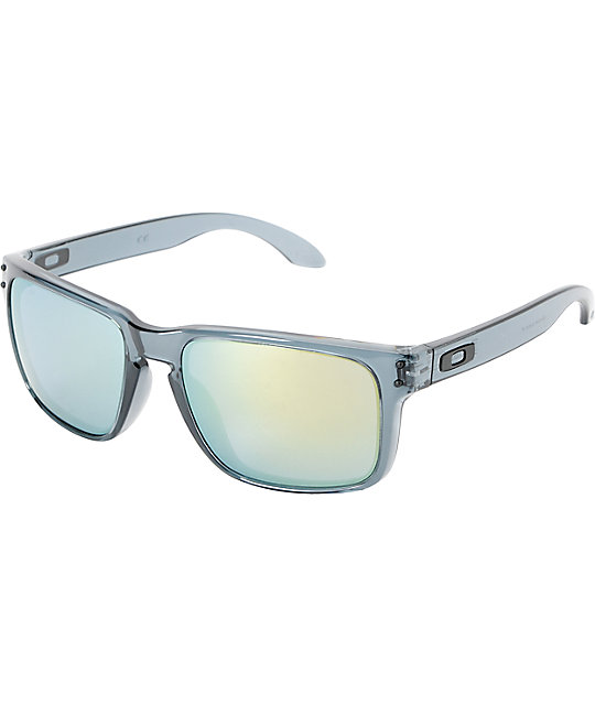 Oakley Holbrook Crystal Black & Emerald Iridium Sunglasses Zumiez