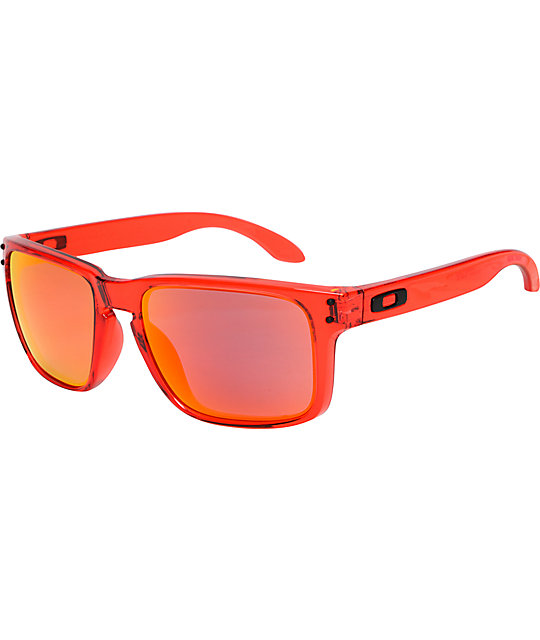 Oakley Holbrook Crystal And Red Ruby Sunglasses Zumiez 3889