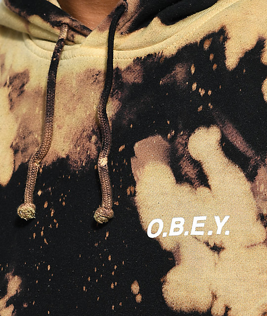 obey bleached hoodie
