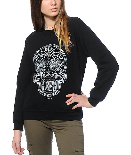 obey sweatshirt black