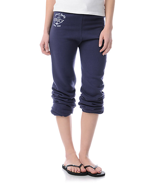 navy blue sweatpants women's