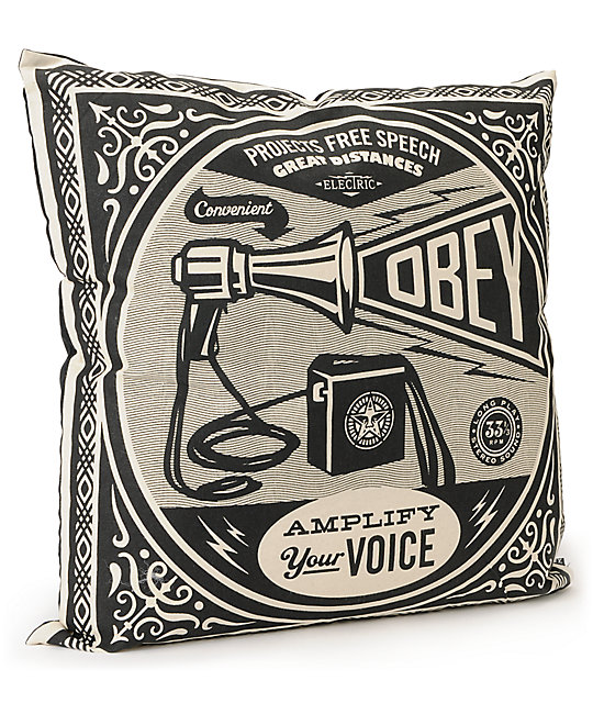 Obey Free Speech Pillow Zumiez