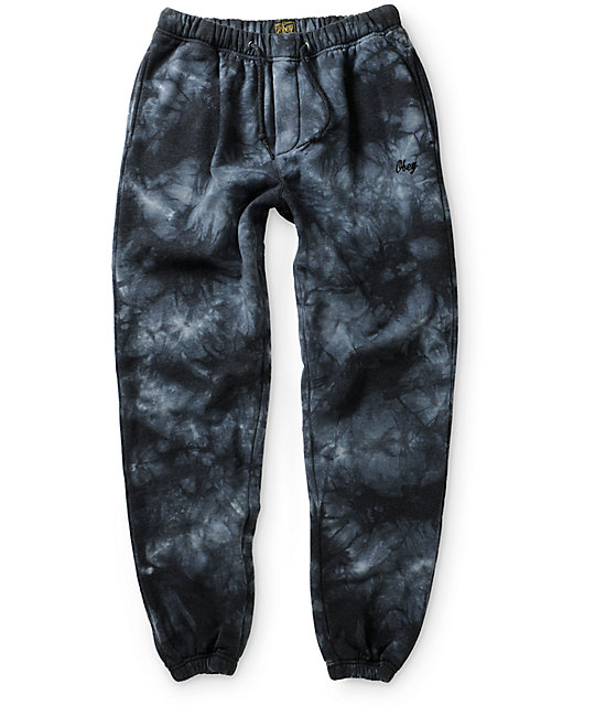 beige tie dye sweatpants