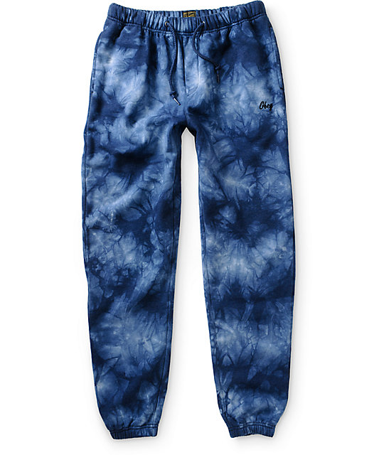 tie dye sweatpants black and white