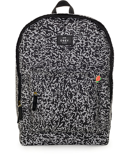 Obey Javor Black Backpack Zumiez