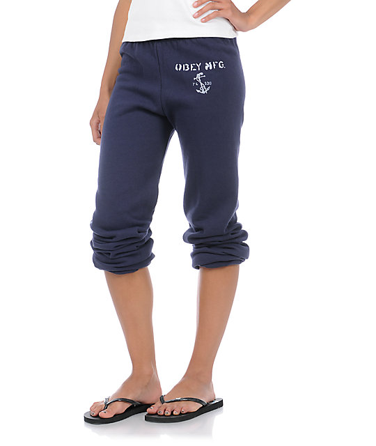 navy blue sweatpants women's