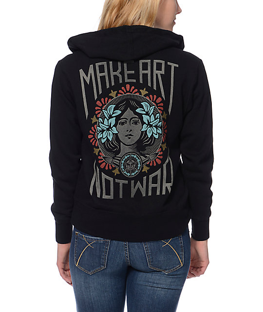 obey make art not war sweatshirt