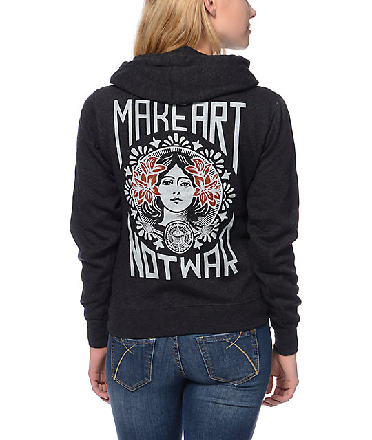 obey make art not war sweatshirt