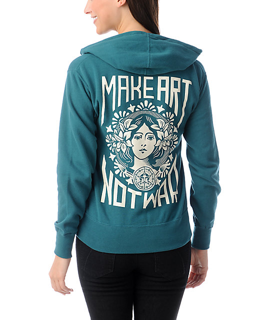 obey make art not war sweatshirt