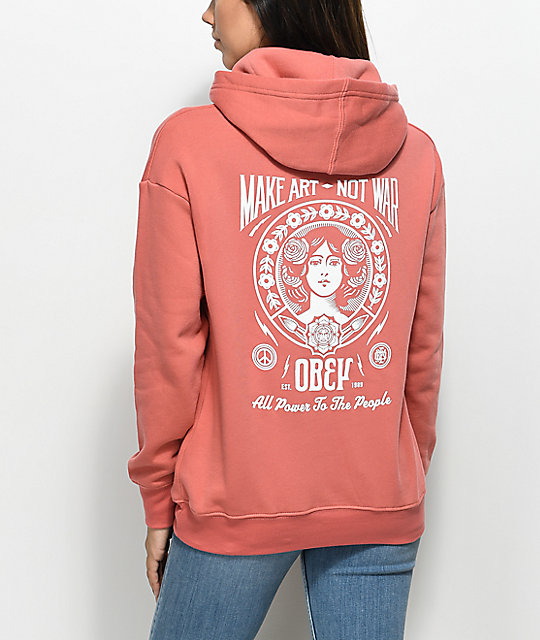 obey make art not war sweatshirt