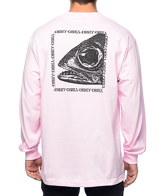 Obey Mother Earth Light Pink Long Sleeve TShirt Zumiez