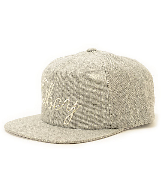 Obey Needle Strapback Hat Zumiez
