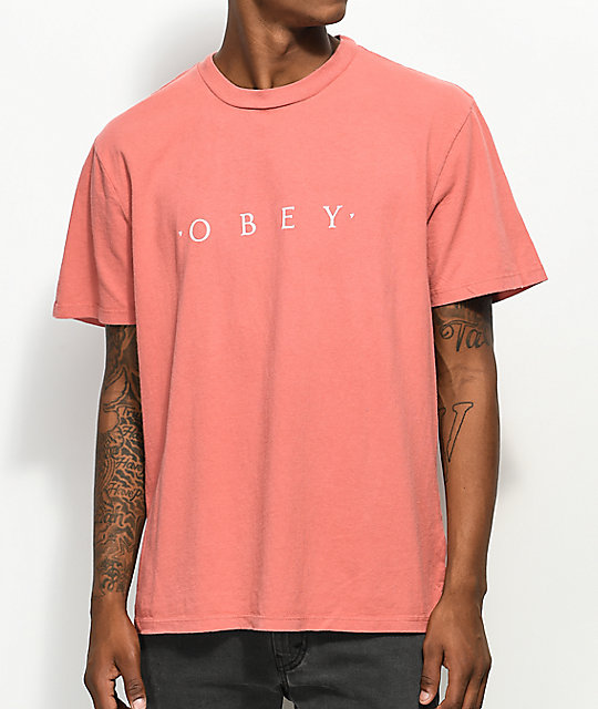 dusty peach shirt