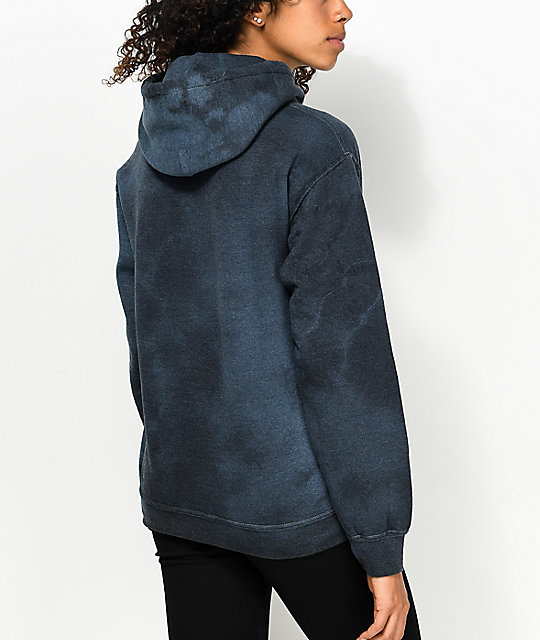Obey Spazz Blue Tie Dye Hoodie Zumiez