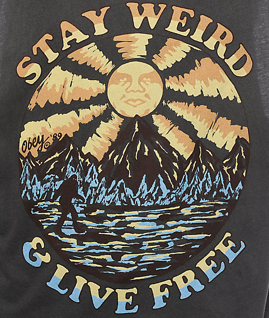 Obey Stay Weird Muscle Tank Top Zumiez