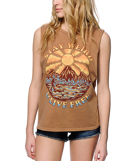 Obey Stay Weird Muscle Tank Top Zumiez