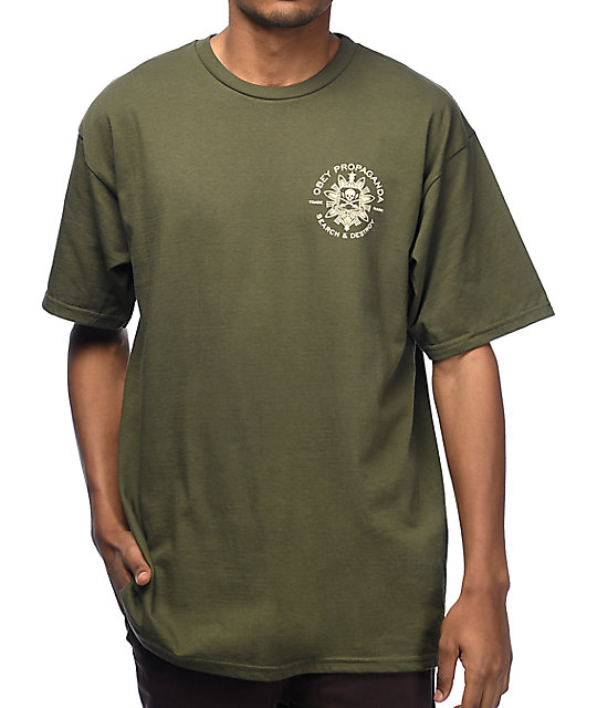 olive t shirt men