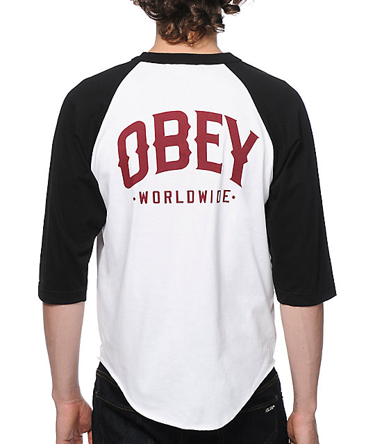 Obey Varsity 89 Baseball TShirt Zumiez