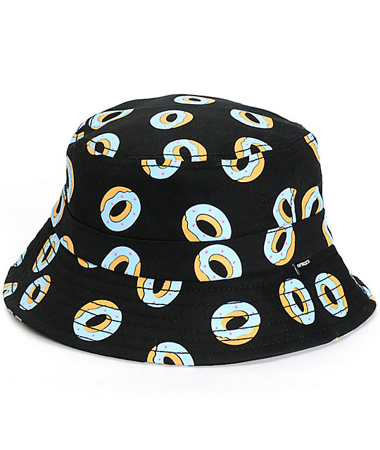 Odd Future Allover Donut Black Bucket Hat _233914