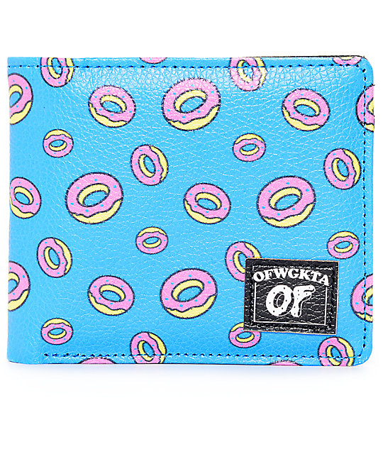 Odd Future Donut Turquoise Bifold Wallet Zumiez