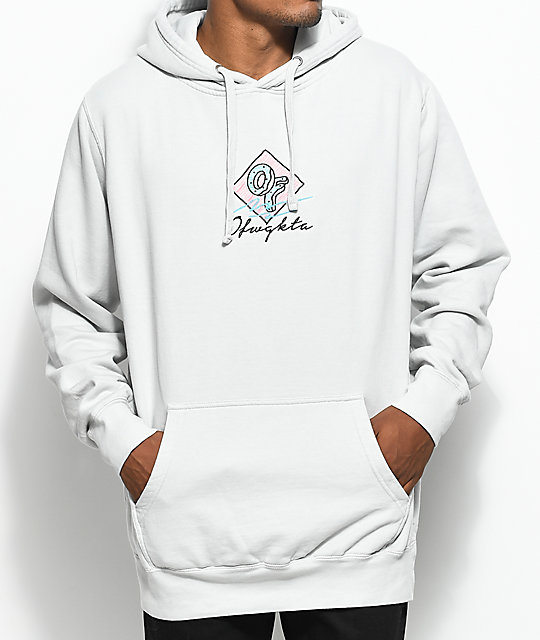 Odd Future Embroidered Sketch Grey Hoodie | Zumiez