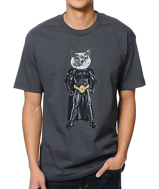 Odd Future MellowHype Bat Cat Grey TShirt at Zumiez PDP