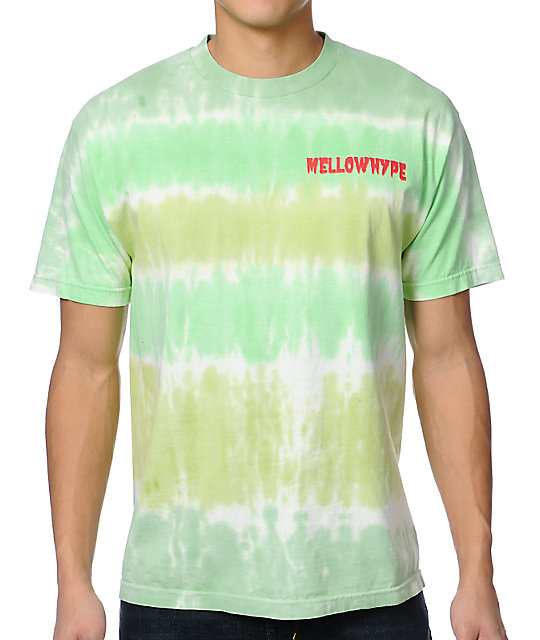 Odd Future Mellowhype Creep Green Tie Dye T-Shirt