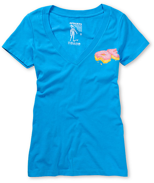 Odd Future OF Tape Volume 2 Teal V-Neck T-Shirt