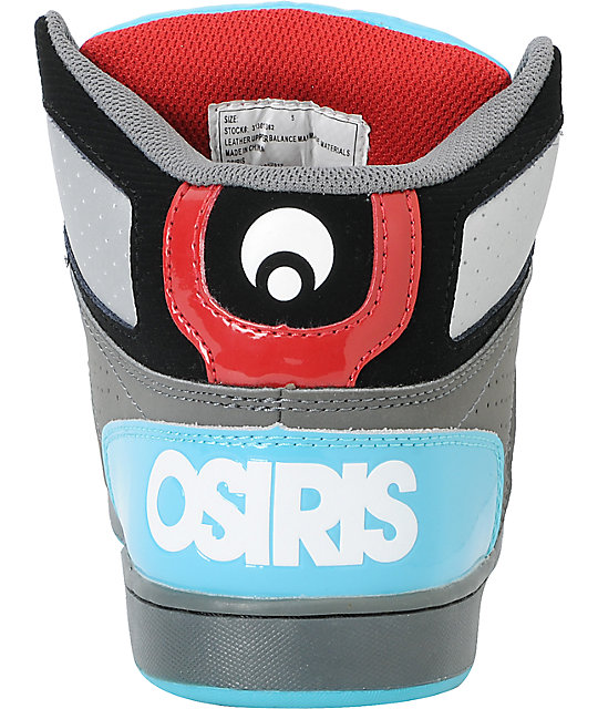 Osiris Kids NYC 83 Black, Teal & Red Skate Shoes Zumiez