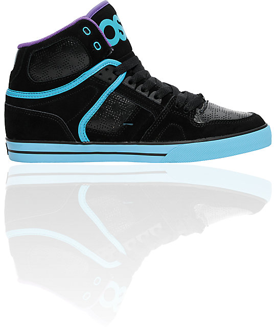 Osiris NYC 83 VLC Black, Teal & Purple Shoes Zumiez