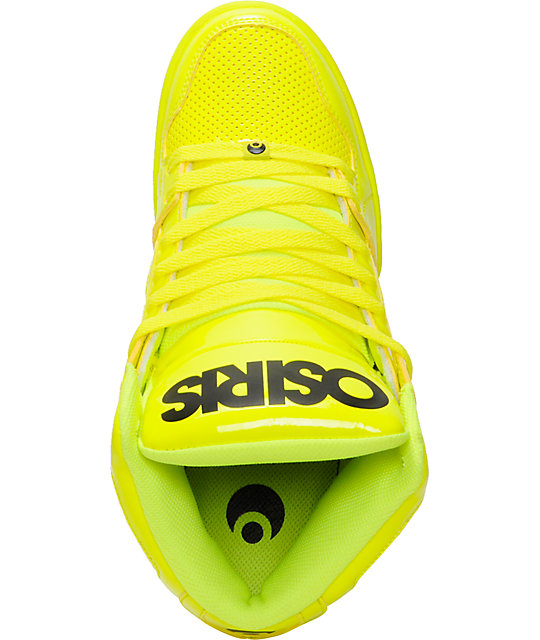 Osiris NYC 83 Yellow Blacklight Skate Shoes Zumiez
