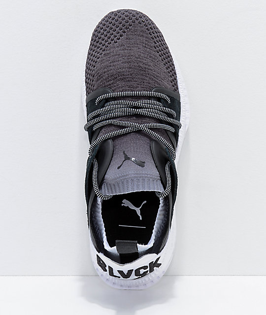 puma tsugi black and white