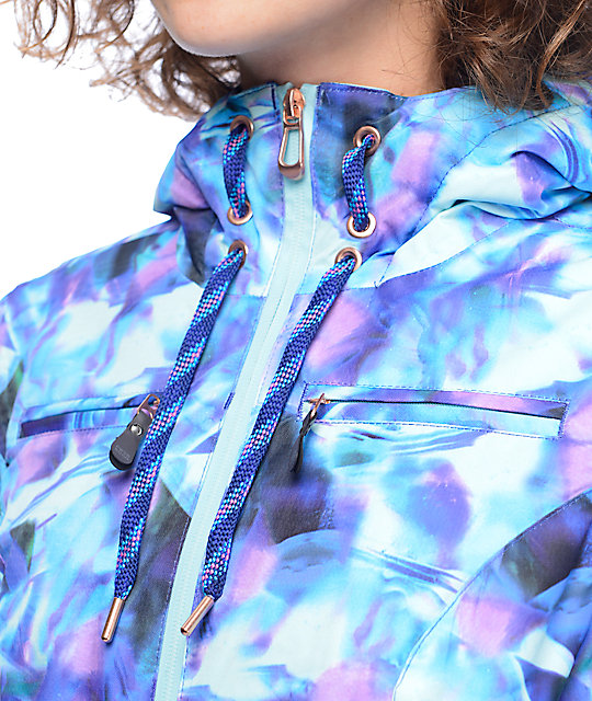 PWDR Room Brandy Flare Print Snowboard Jacket Zumiez