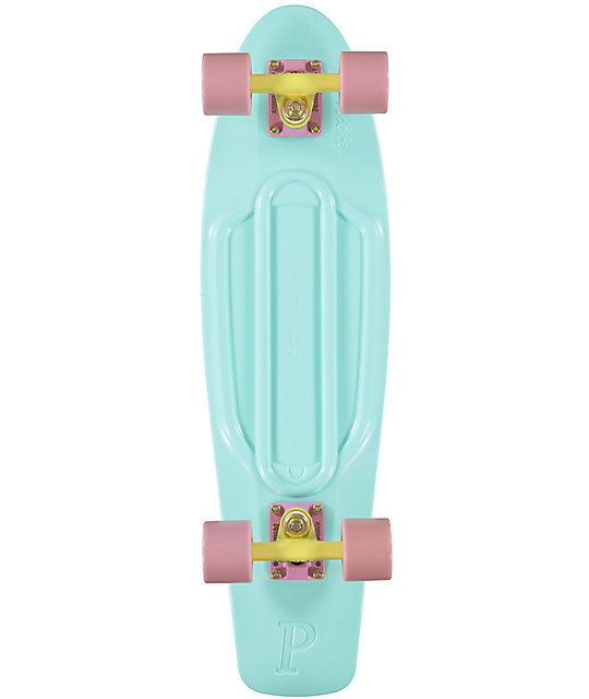 Penny Nickel Mint Pastel 27" Cruiser Complete Skateboard at Zumiez : PDP