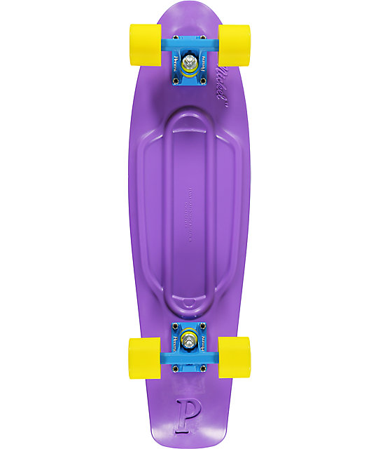 Penny Nickel Purple, Blue & Yellow 27" Cruiser Complete Skateboard at